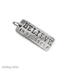 believe in yourself inspirational charm