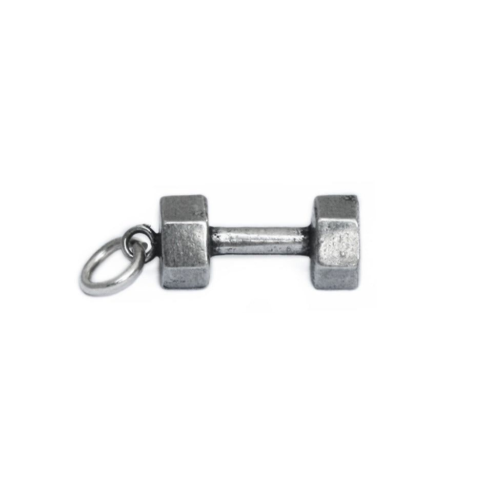 Dumbbell charm