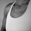 Kettlebell Love Charm - Pewter