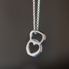 Kettlebell Love Necklace - Pewter